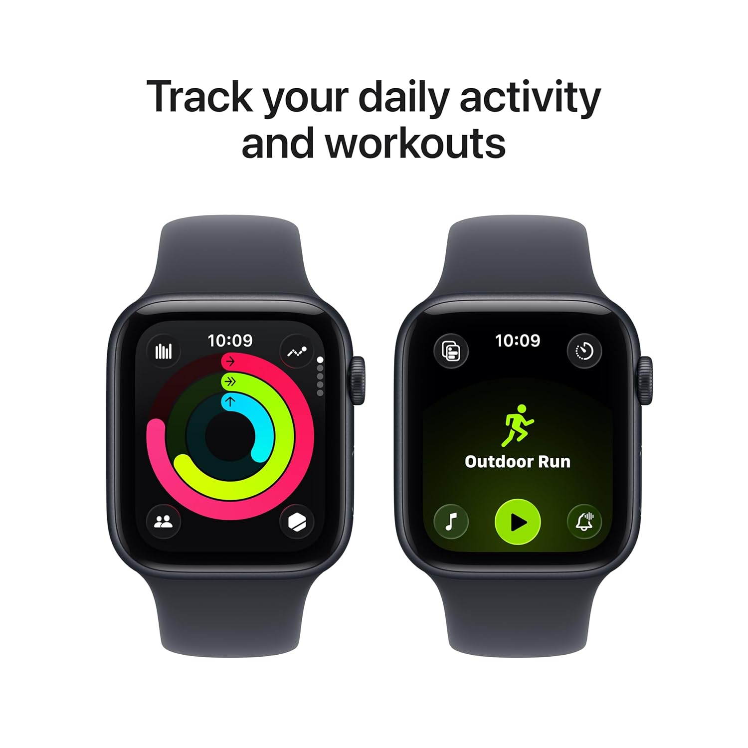 Apple Watch SE 3 GPS + Cellular 44mm Midnight Aluminium Case with Midnight Sport Band - M/L - Image 8