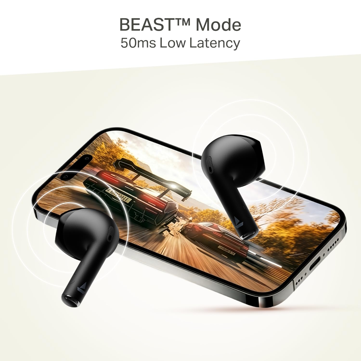 Boat Airdopes Joy v2 w/Up to 35H Battery, Pocketable Design, ASAP™ Charge, 13mm Drivers, Easy Touch Controls, ENx™ Tech, Beast™ Mode, IWP™ & App Support TWS Bluetooth Earbuds with mic (Eclipse Black) - Image 14
